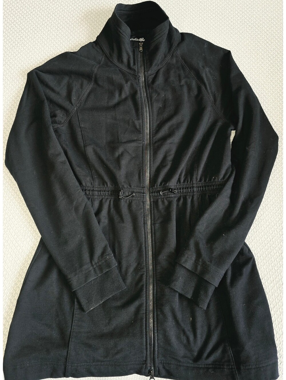 Eddie Bauer women's mid length black jacket size small